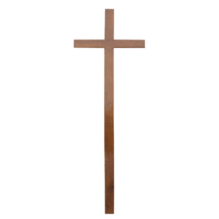 Крест на могилу дуб &quot;Католич&quot;, 230 см, КДД-06