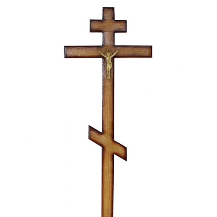 Крест дубовый Кд57 с распятьем