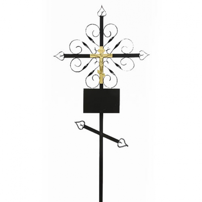 Крест металлический Км2 с распятьем