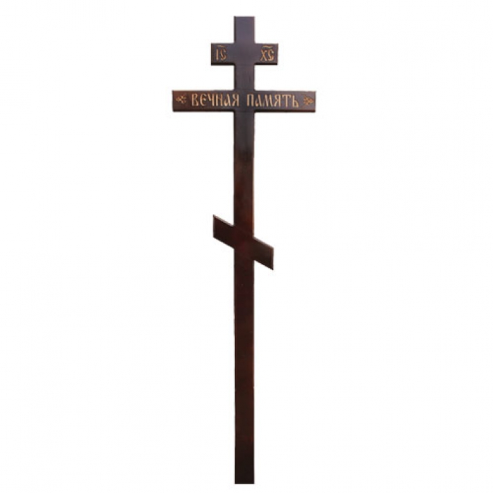 Крест на могилу сосна &quot;Печаль&quot; Вечная память КДС-34